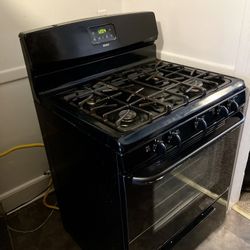 Kenmoore Gas Stove, Frigidaire Refrigerator, GE Gas Dryer