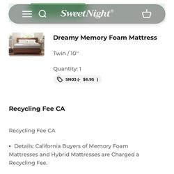 Brand New SweetNight Twin Mattress
