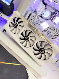 White EVGA GeForce RTX 3080 FTW3 Ultra 10gb  Graphics card