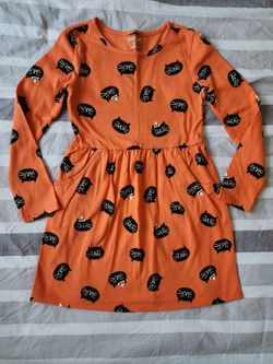 Halloween Kitty Dress, 7-8Y,  $15