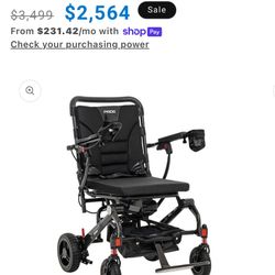 Pride Jazzy Carbon Foldable Electric Wheelchair