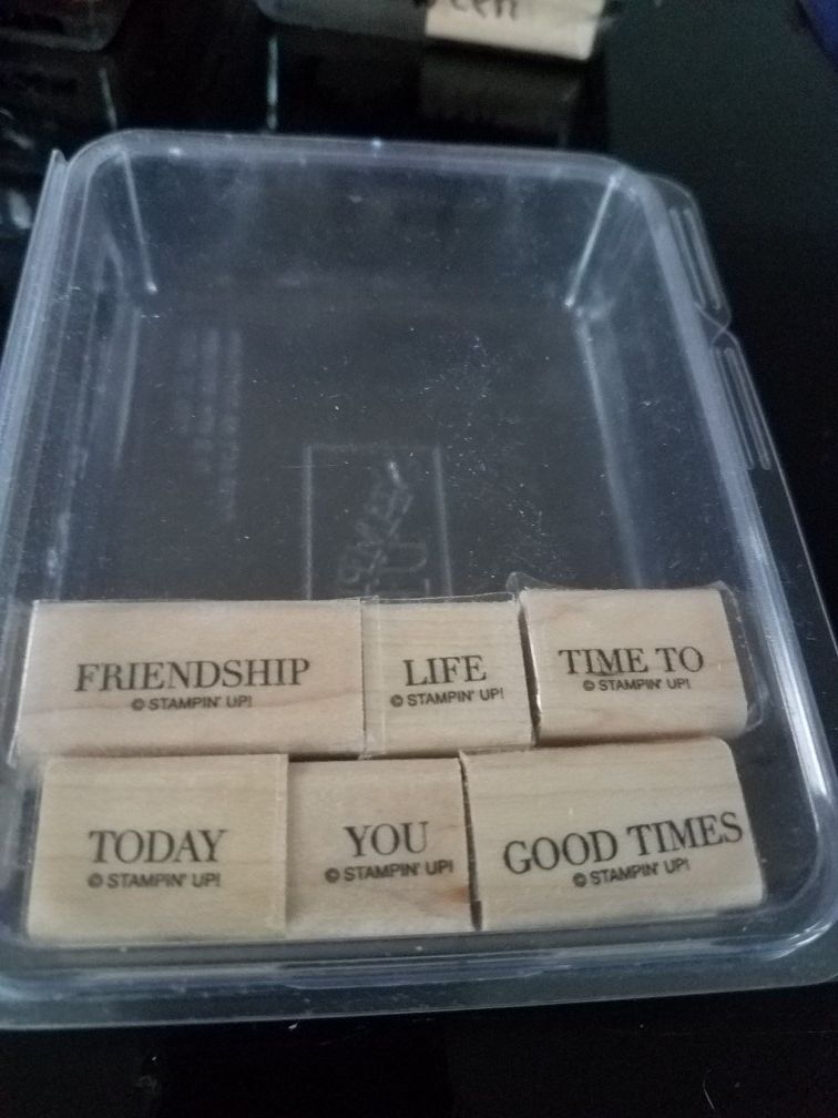 Stampin Up friendship rubber stamp set