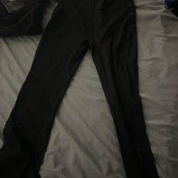 flared black lululemon leggings