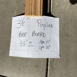 Baseboard poplar