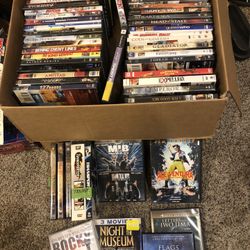 Box of 65 DVD Movies