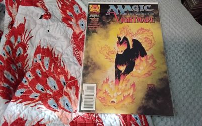 Magic The Gathering Nightmare Card Into A Comic Book NM Condition 