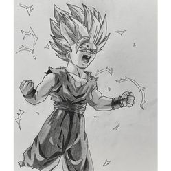 SS2 Gohan Sketch (price is negotiable)