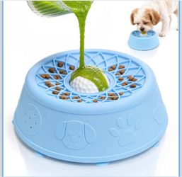 Cuenco para lamer perros con bola rodante