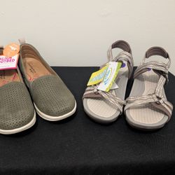 New women's mixed lot size 8.5, 1 pair of Comfortiva Align and 1 pair of Bear Traps. Both pair for $50