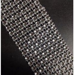 RHINESTONES DIAMONDS BLING RIBBON WRAP - 8 rows 29 inches