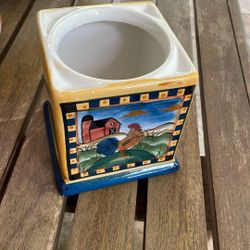 Hand Painted Utensils Caddy 5”
