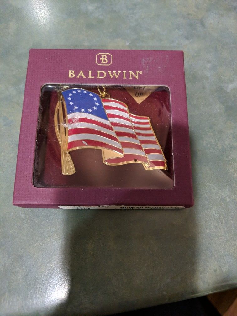 Baldwin 1776 Flag Ornament
