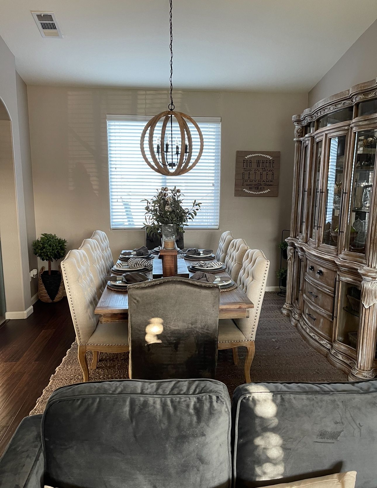 Modern Farmhouse Dining Hutch