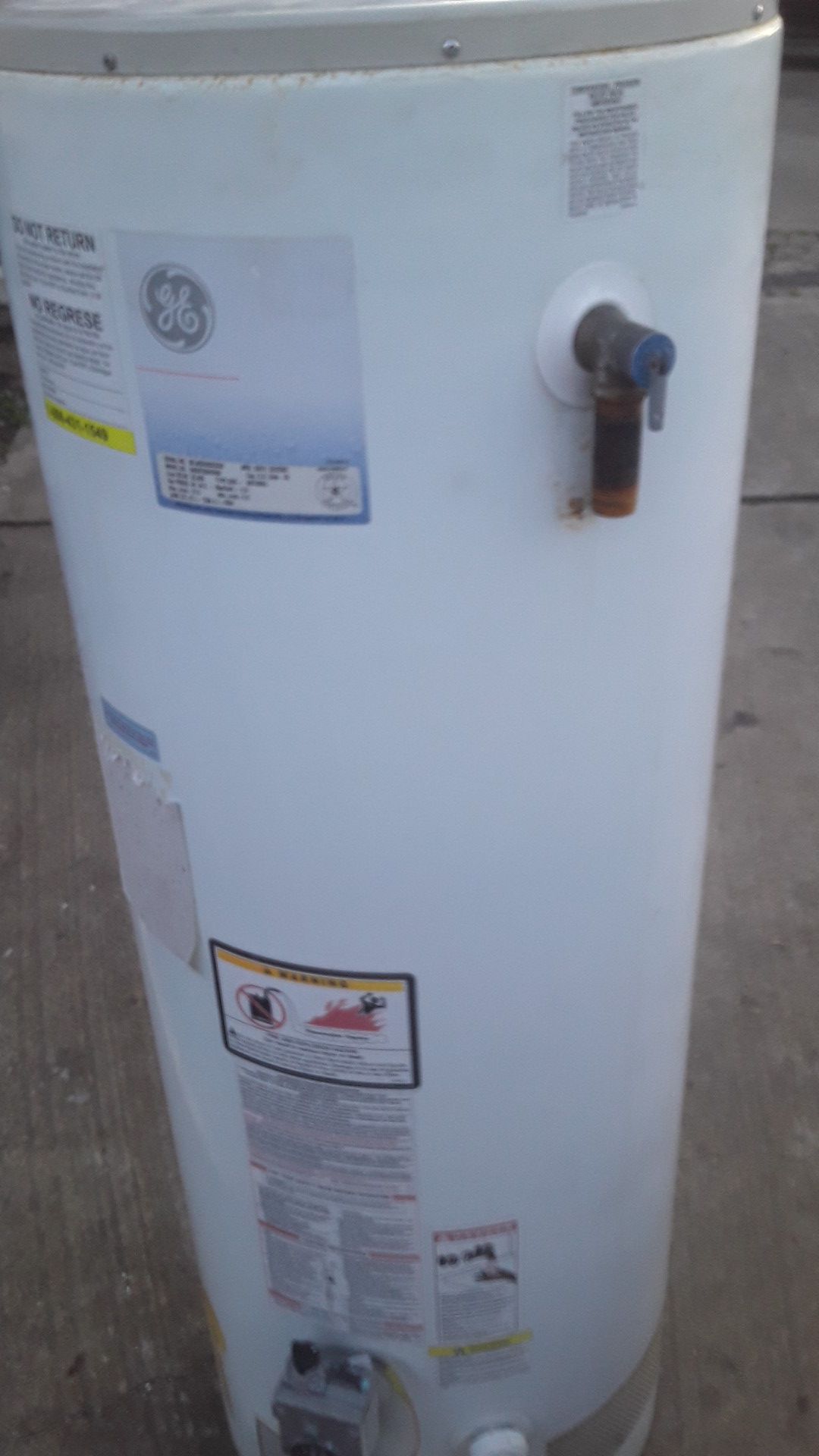 Used hot water heater