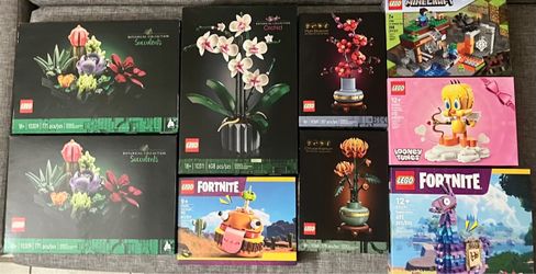 LEGO Sets Lot – Botanical, Fortnite, Minecraft & More