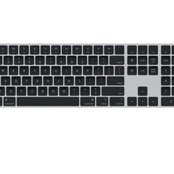 Apple Wireless USB-c Magic Keyboard With Touch ID And Numeric Keypad, Us English Black Keys 