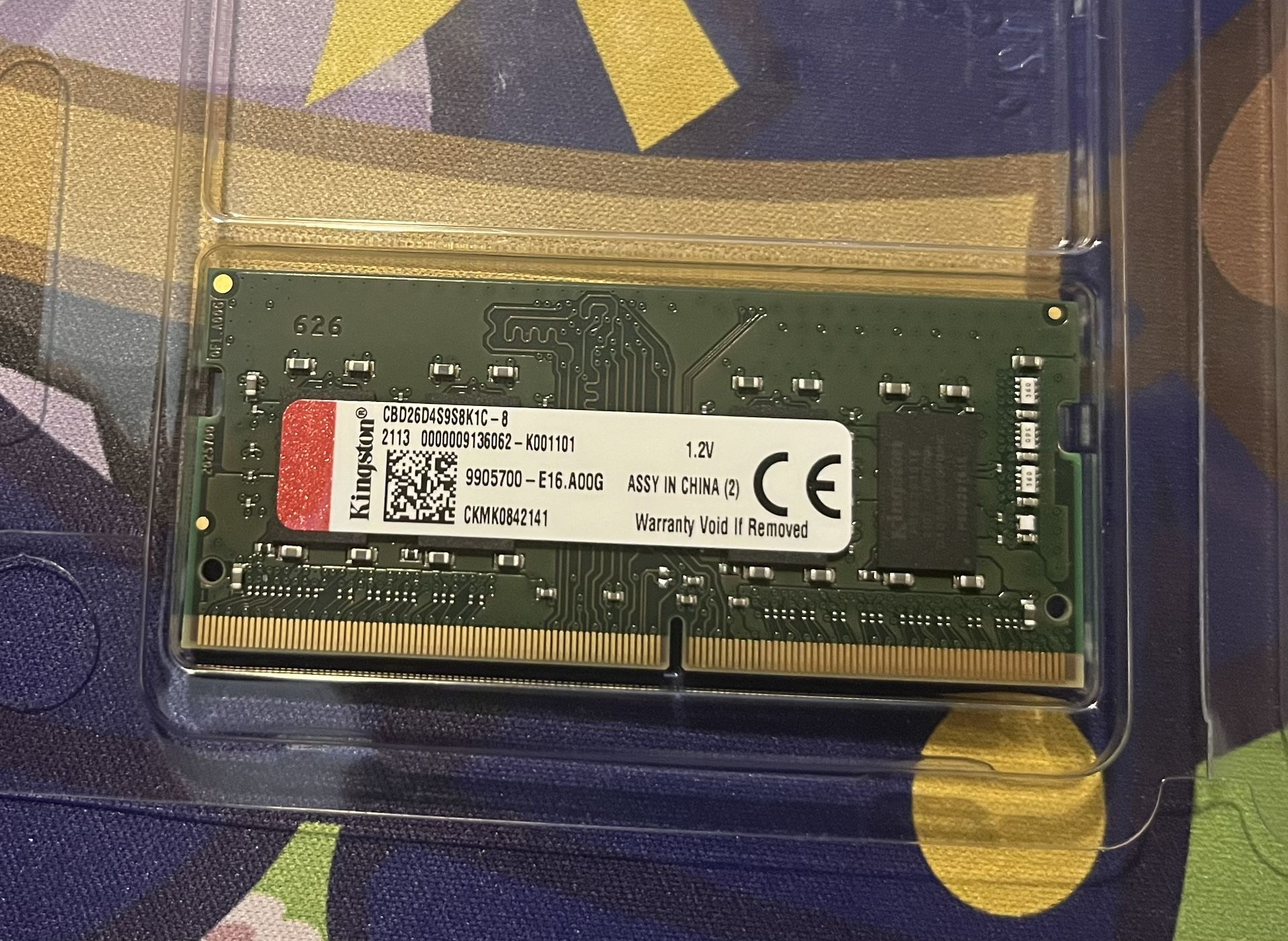 8GB Kingston SODIMM Laptop RAM