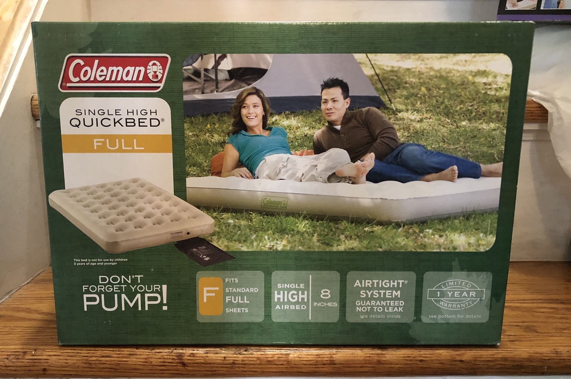 Coleman single high Quickbed FULL Size