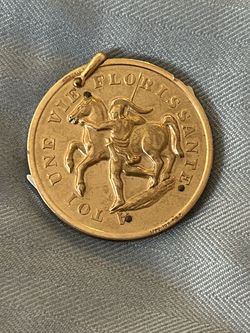 Vintage 10K Rolled Gold Plated Toi Une Vei Florissante Cigar Cutter Fob Pendant