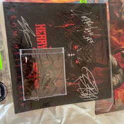 Kerry king guitarist of slayer solo project ,signed by band