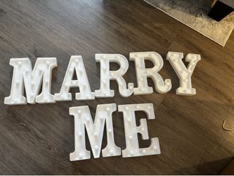 Marry Me Sign