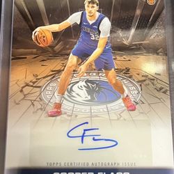 Cooper Flagg Topps Chrome Rookie Auto