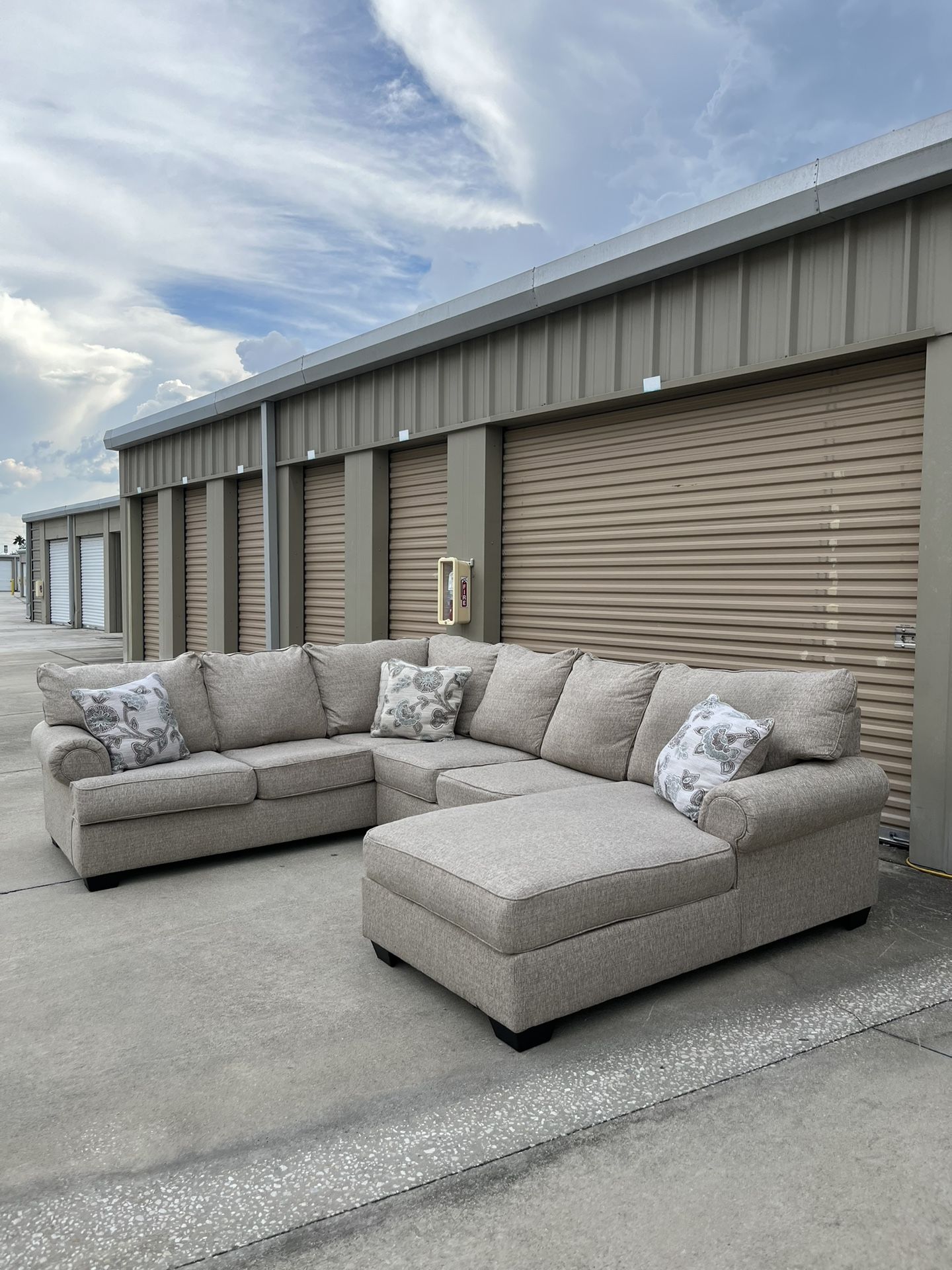 Beige Sectional Couch