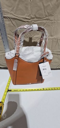 Purse Nine West Diantha Carryall Wristlet Ginger Faux Leather Tote Handbag