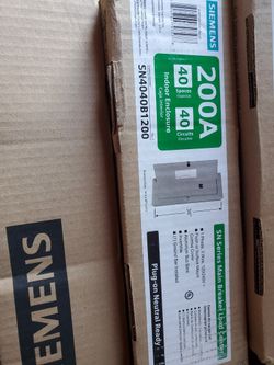 200amp Siemens Indoor Panel Box
