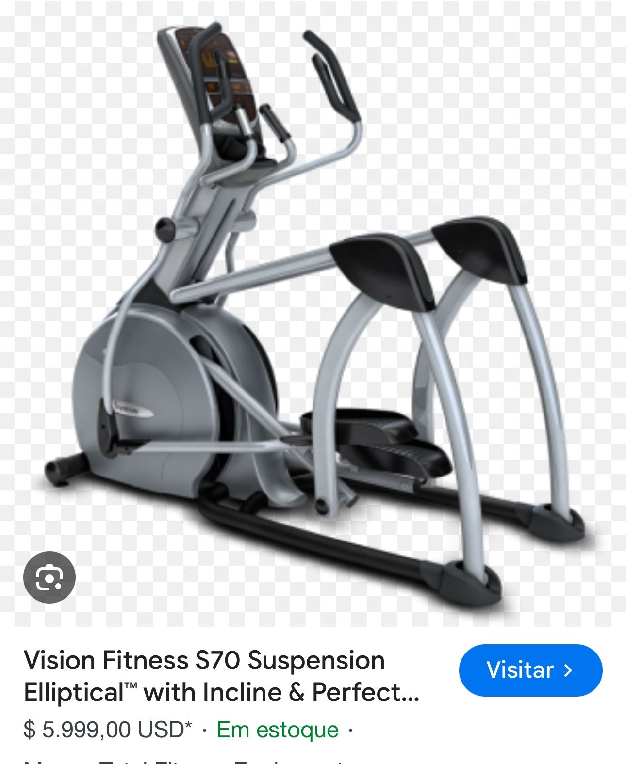 vision fitness elliptical hrt s7200