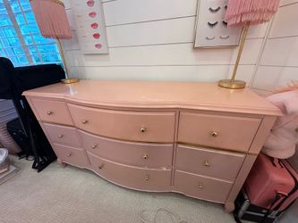 Pottery barn teen dresser pink
