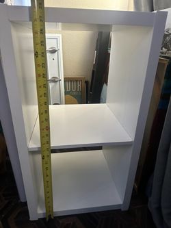 White cube shelf