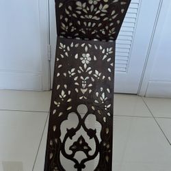 Middle Eastern mother-of-pearl book holder.
