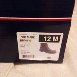 Izod Leather Boots Size 12( New)