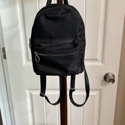Black Small Backpack Purse