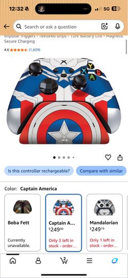 Captain America Xbox Controller