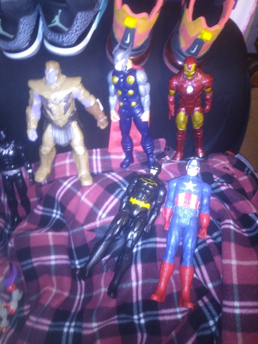 ""Miscellaneous " Action Figures For Sale Including Some "Marvel" Characters...