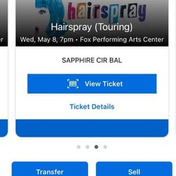 2 Hairspray Play Tickets At Fox Yheatre