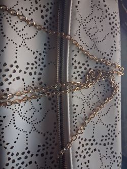 White floral urban expressions purse