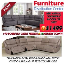 COMFY NEW ALEJANDRA RECLINING SECTIONAL SOFA ON SALE ONLY $1499. IN STOCK SAME DAY DELIVERY 🚚 EASY FINANCING 