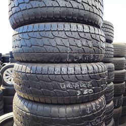 4 tires size 245-65-17 all 4 for $200 free installation and balance