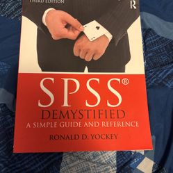 SPSS Demystified Book 3rd Edition