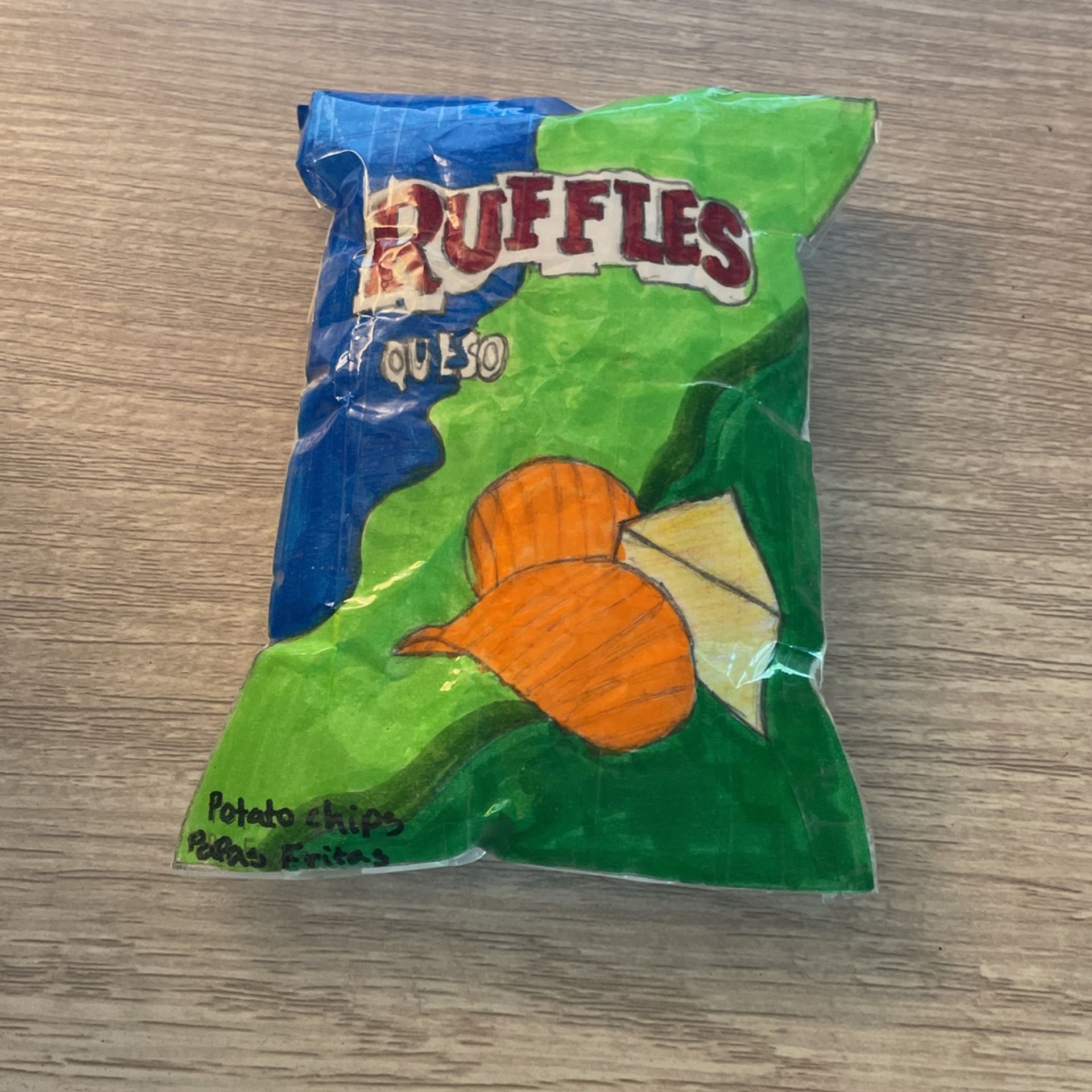Ruffles Queso Paper Squishy
