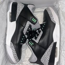 Air Jordan Retro 3 Green Glow 
