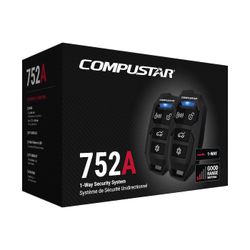 Compustar CS752-A Car Alarm W/ Shock, Tilt, Starter Kill