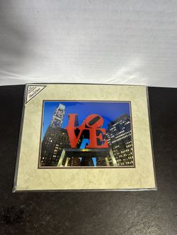 2015 Philadelphia LOVE Statue at Night Original Photo 8x10 Everich Sacco