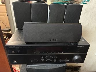 Yamaha RX-V485 AV Receiver with Definitive Technology Speakers