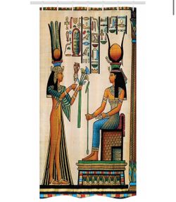Egyptian Queen Nefertari Shower Curtain – 36" × 72"