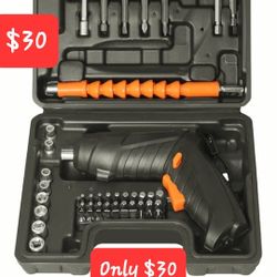 $30🌐Electric Screwdriver, Cordless Screwdriver Recharable Electric With Rotating Handle. Brand New. Only $30 !!!