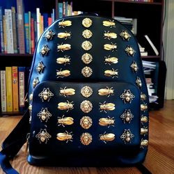 GUCCI Marmont animal studs large backpack